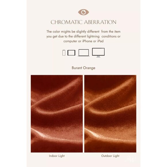 NWOT AW Stretto Velvet Wrap Dress, Burnt Orange, Bridesmaid, Size 14-16 Custom - Picture 5 of 8